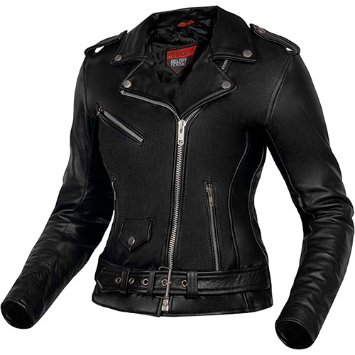 Ozone Classic Ramones Ladies Leather Jacket